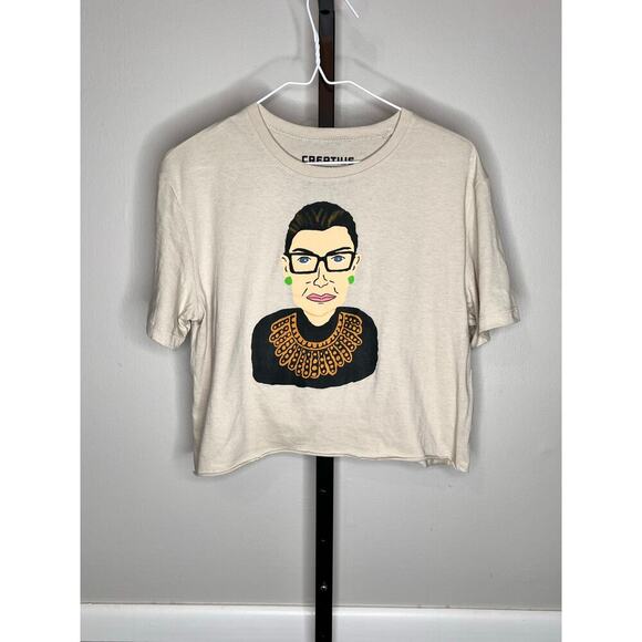 Creative Action Network Ruth Bader Ginsburg Cropped Tee NWOT Size small - Picture 2 of 6